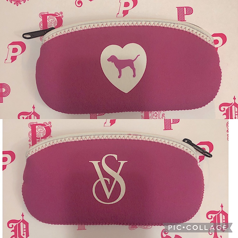 Vs pink vintage sunglass pouch